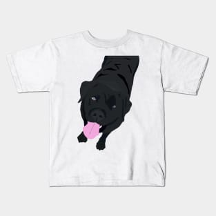 Black Labrador Kids T-Shirt